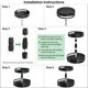 thumbnail image 5 of Organizador de especias SAYZH Lazy Susan, 2 niveles, metal, 25 cm, 5 of 9