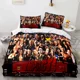 thumbnail image 1 of ed WWE Wrestling Game Bedding Set Boys Girls Size Duvet Cover Pillowcase Bed Kids Adult Home Textileextile Bed Sheets, 1 of 5
