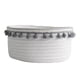 thumbnail image 2 of Preciosa Cesta De Almacenamiento Suave Tejido De Hilo De Algodón Bola De Lana Decoración De Mesa Bola De Felpa Gris, 2 of 5