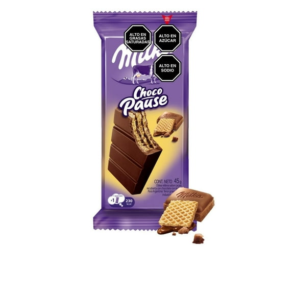 Chocopause Galleta bañada en chocolate, 45 g