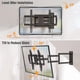 thumbnail image 5 of Soporte de pared ELIVED de brazo largo para televisores de 42 a 75 pulgadas, 99 libras, 5 of 9