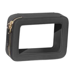Ioensy - Neceser Transparente Para Maquillaje, Neceser Pequeño, Neceser Para Hermana Y Esposa, Color Negro