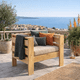 thumbnail image 1 of Sillón Terraza Madera de Pino Rústica 1 Cuerpo + Cojín de Asiento + Cojín de Respaldo, 1 of 3