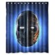 thumbnail image 1 of Cortina de ducha de calavera Army of Two con ganchos, tamaño 60 x 72 pulgadas, 1 of 3