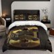 thumbnail image 1 of 3pcs TEAC Professional-Grade High-Fidelity Audio Tapes Patterned Three-Piece Bedding Set Soft And Comfortable Suitable for All Seasons, 1 of 5