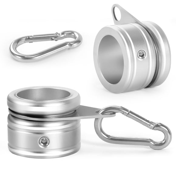 Anillos para asta de bandera Anovo de aleación de aluminio de 1 pulgada, paquete de 2