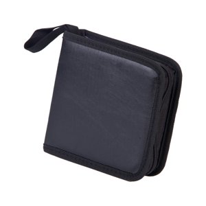 Magideal - Estuche Para Cd Dvd, Soporte Para Discos, Fácil De Almacenar, Compacto, De Gran Capacidad, Portátil, Funda De Cuero Pu, Estuche De Almacenamiento Para