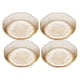 thumbnail image 2 of Platos De Ensalada Plato De Postre Apilable De Lujo Ligero Para Suministros Postre De Refrigerio 4 Oro Transparente, 2 of 2