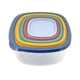 thumbnail image 2 of Hermético Arcoiris Cuadrado Pp 5 Piezas Multicolor, 2 of 3