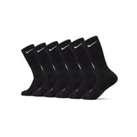 Calcetines Nike Unisex Acolchados Para Entrenamiento, 6 Pares, Negros