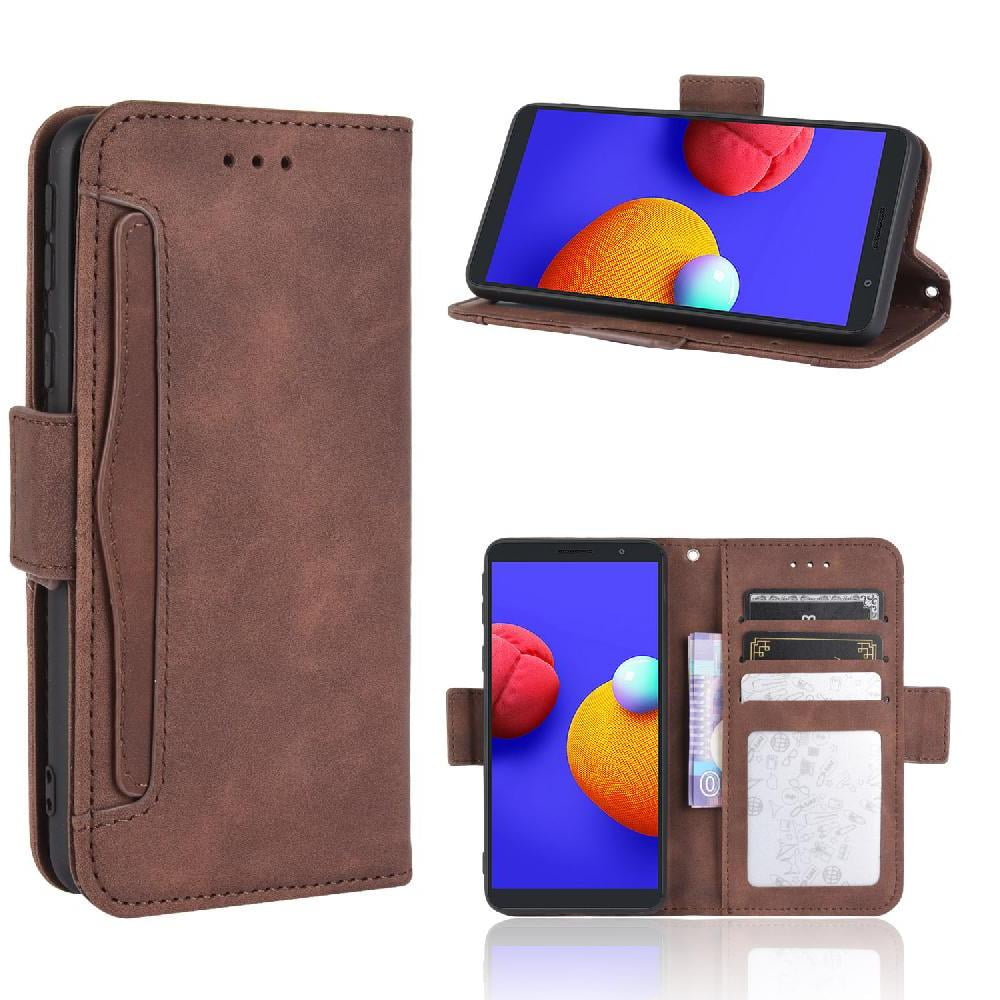 Foxdock - Funda Cartera Magnética Para Samsung Galaxy A01 Core- Tarjetero Desmontable, Cuero Pu, Soporte