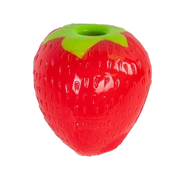 Juguete masticable para perros Outward Hound Foodies, zanahoria, fresa, rosa