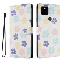 Foxdock Funda Tipo Cartera Para Google Pixel 5A Con Soporte Y Correa – Diseño De Patrones Lindos