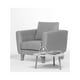 thumbnail image 2 of Sillón Thomas Felpa Gris, 2 of 2