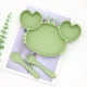thumbnail image 1 of Baby Silicone Plate With Suction Cup, Suitable For Baby, Baby Spoon And Fork Set Suitable For Children, Baby Tableware, Children's Plate - Crab, 1 of 5
