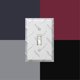 thumbnail image 4 of Placa de pared Amerelle 955TT con placa de diamante, aluminio plateado, 2 botones, 4 of 4