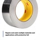 thumbnail image 4 of Cinta de papel de aluminio 3M 3380 plateada, 48 mm x 45 m, 82 micras, 4 of 7