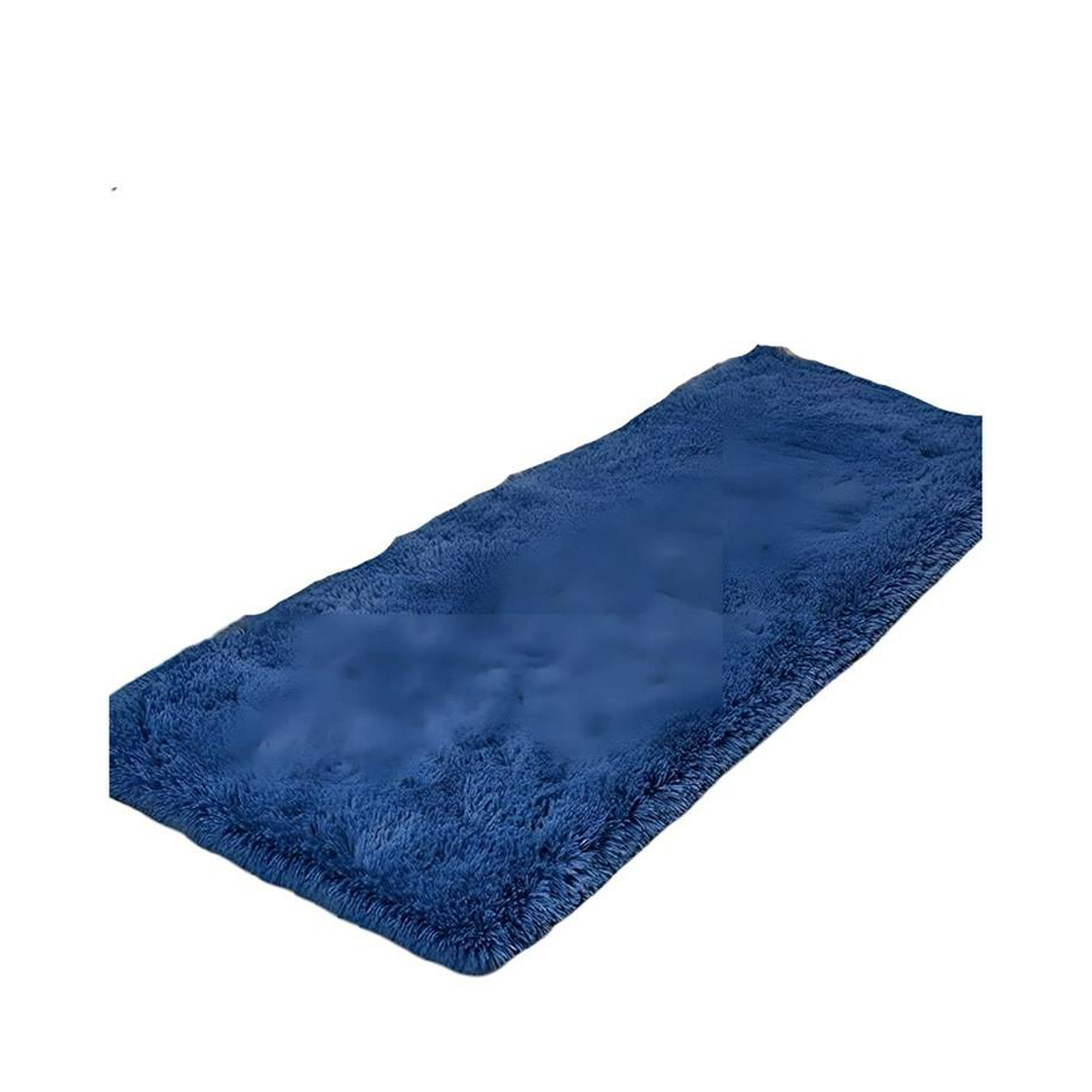 Fei Ya - Alfombra Peluda Pasillera Liviana 70x150 Ultra Suave Azul
