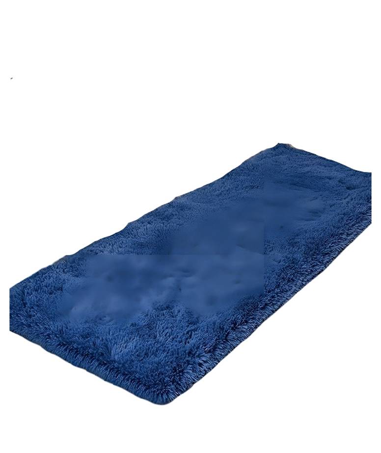 Fei Ya - Alfombra Peluda Pasillera Liviana 70X150 Ultra Suave Azul