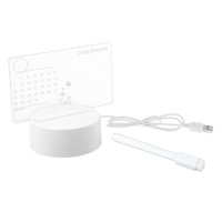 Bothyi - Tablero De Mensajes Usb Con Bolígrafo Tablero De Notas Led Para El Calendario De Bodas Junto A La Cama De San Valentín