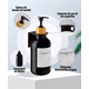 thumbnail image 4 of Dispensador Triple De Bambu Jabon Shampoo Acondicionador Negro, 4 of 7