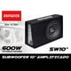 thumbnail image 2 of Subwoofer Auto 120w Aiwa Amplificado 10'' Slim Aw-101bx Negro, 2 of 5