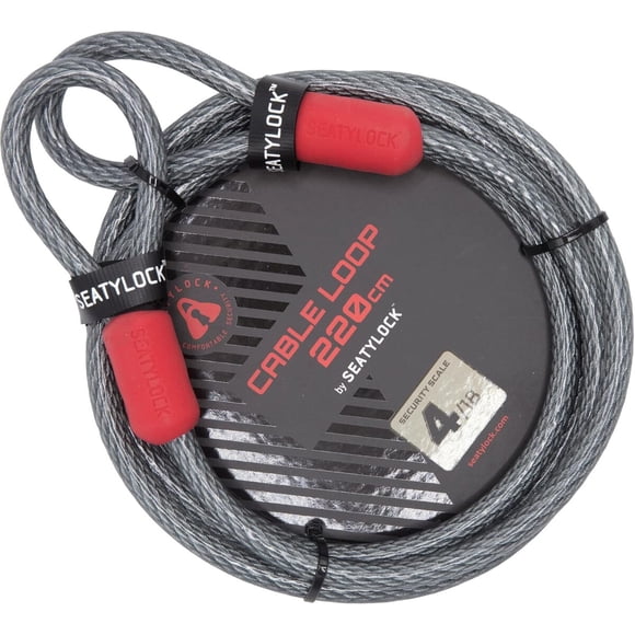 Candado Cable Cb220 220 Cm 10 Mm Acero Rojo