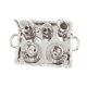 thumbnail image 1 of 10 piezas 1:12 casa de muñecas en miniatura de metal plata de té de café conjunto de vajilla, 1 of 3