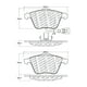 thumbnail image 2 of Pastillas Freno para auto Volkswagen Golf 2009-2014 Delantero, 2 of 5
