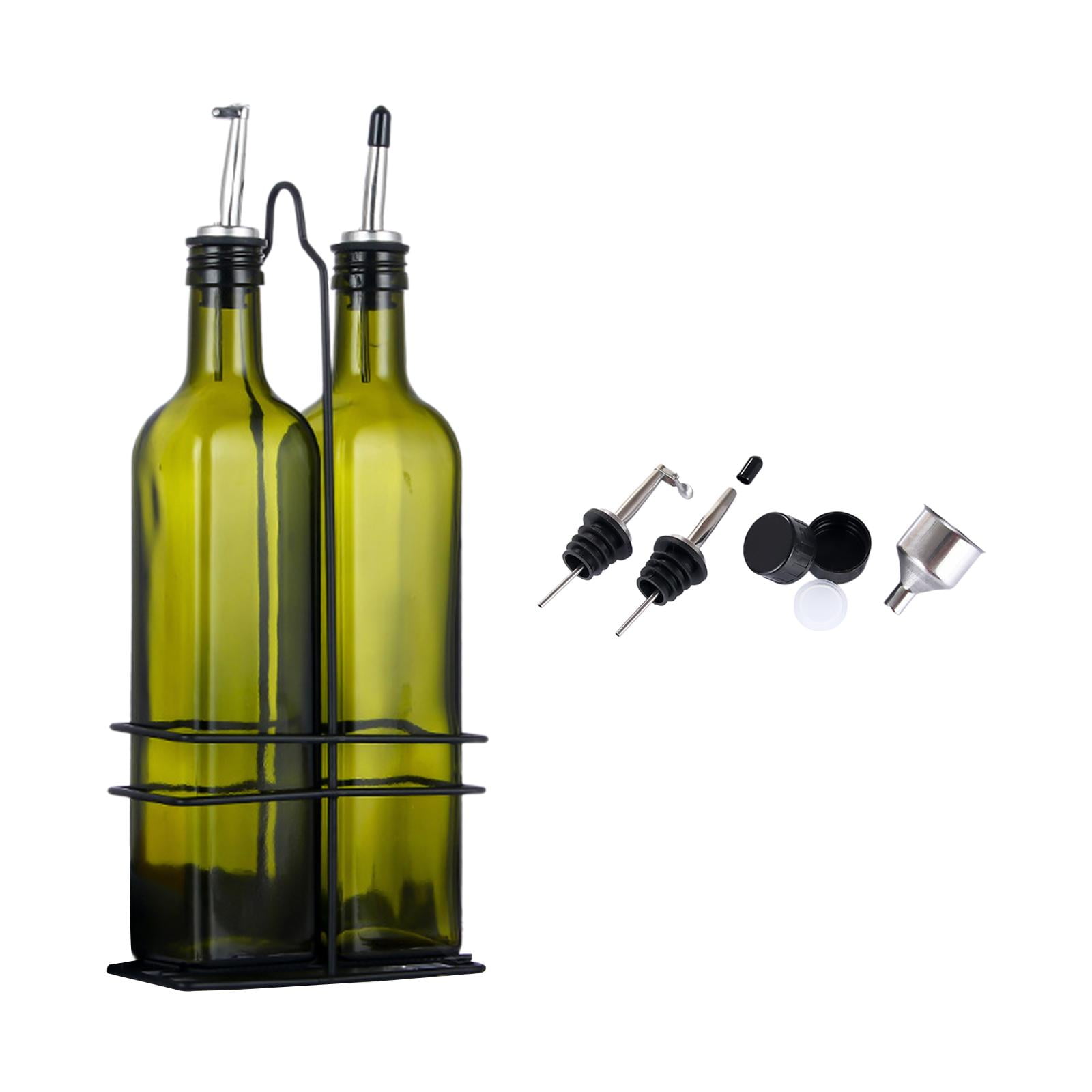 Magideal - Botellas De Aceite De Oliva, Botella De Condimento De Cocina, Dispositivo De Cocina Automático, Dispensador De Aceite De Oliva, Botellas Para Asar, 2