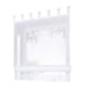 thumbnail image 2 of Sheer Voile Roman Blinds Curtains para dormitorio Cocina Balcón Blanco-140 × 155cm, 2 of 5