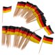 thumbnail image 1 of 100 piezas decorativas bandera palillos fiesta comida decoraciones Alemania, 1 of 5