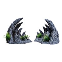 Magideal - Paisajismo Piedra Decoraciones Rocosas Peces Pequeños Agua Dulce Agua Salada Acuario Cueva Simulación Pecera Accesorios Para Acuarios Adorno Decoració Grande