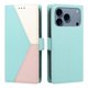 thumbnail image 4 of Funda con Solapa para iPhone 17 Pro, Diseño Tricolor con Ranuras, Verde, 4 of 6