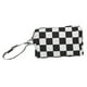 thumbnail image 4 of Neceser De Lona Organizador Estuche De Almacenamiento Con Asa Correa Cosmético Bolsa Negro Blanco A Cuadros, 4 of 5