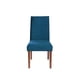 thumbnail image 1 of Silla Cadiz Tela Velvet Verde Azul Petróleo, 1 of 4