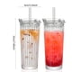 thumbnail image 3 of Vaso Hermetico De Vidrio En Relieve Con Tapa Bombilla 520ml Transparente, 3 of 6