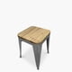 thumbnail image 4 of Pack 4 Pisos Tolix Asiento Madera Metal, 4 of 5