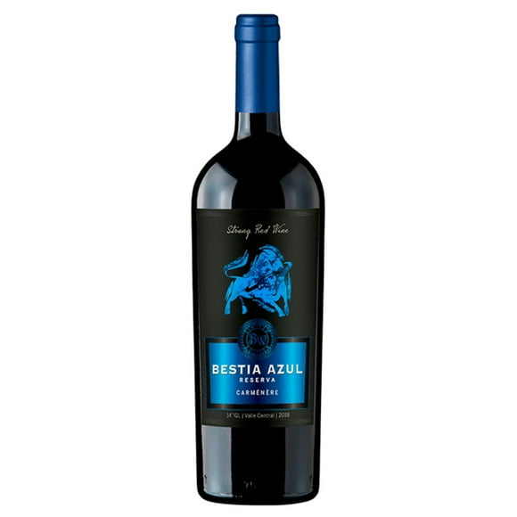 Vino Bestia Azul Reserva Carmenere 14° 750cc