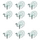 thumbnail image 2 of 10x Anillos De Soporte Para Plantas De Jardín, Estacas De Soporte Para Plantas De Pavo Real Para Césped De Parque, 2 of 5