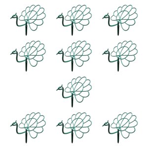 Magideal - 10 Piezas Soporte Para Plantas Estaca Decorativa De Jardín Aro Guía De Plantas Base De Apoyo Material Pp Adecuado Para Jardín Patio Balcón Interior