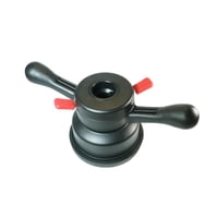 Ioensy - Equilibrador Para Rueda De Neumático, Tuerca De Sujeción De Ala De Cubo, Herramienta De Reparación De Automóviles Profesional Negra, Rosca De 40Mm, Paso De 3Mm