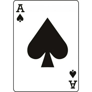 Rienda Libre Graphics - Decomural Ace Of Spades Card Games Ws-18816
