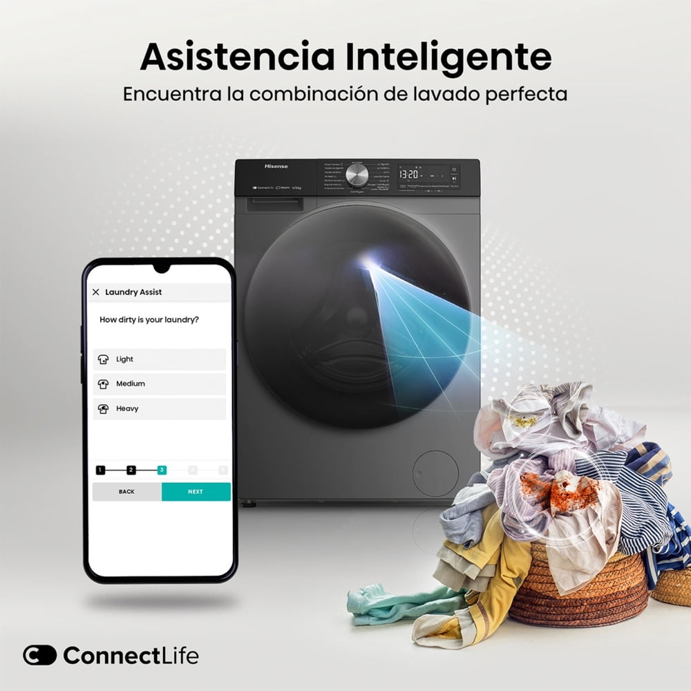 Hisense WD3S1243BT 12/8 kg Titanium, foto 11
