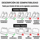 thumbnail image 3 of Fundas Asiento Suzuki Eco Cuero Negro – 9 Piezas Bordadas, 3 of 4