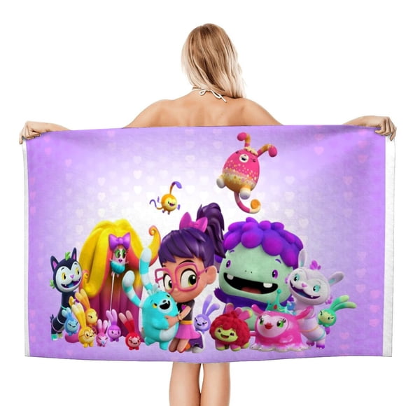 Abby Hatcher Toalla de playa de secado rápido con diseño temático, regalo para mujeres y niñas, ideal para cumpleaños, fans, amantes de la música, uso en la playa o al aire libre, 78 × 150 cm