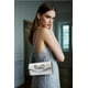 thumbnail image 3 of Bolso de noche DETARA con lazo de cristal brillante, bolso de mano plateado, 3 of 3