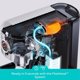 thumbnail image 2 of Cafetera Espresso CASABREWS 5418 PRO 20 Bar Acero Inoxidable, 2 of 3