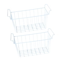 Magideal - 2 Cestas De Almacenamiento Para Congelador, Divisor De Alambre, Práctico Estante De Almacenamiento, Contenedor Para Refrigerador, Organización De Desp 425 Cm X 245 Cm X 20 Cm