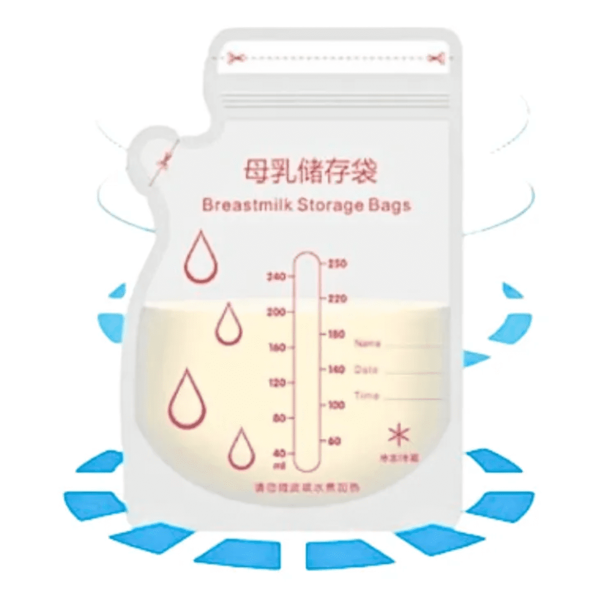 Genérico - Pack 90 Bolsas Almacenamiento Leche Materna 250ml